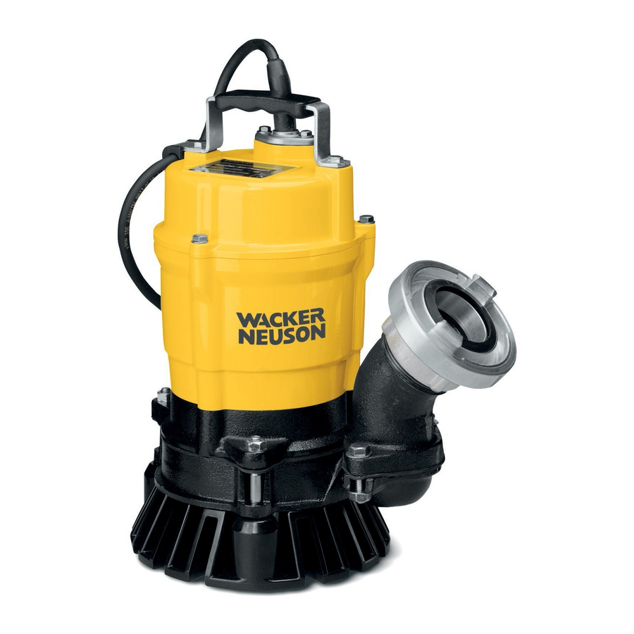 Wacker Neuson PST2 400 Water Pump Manuals