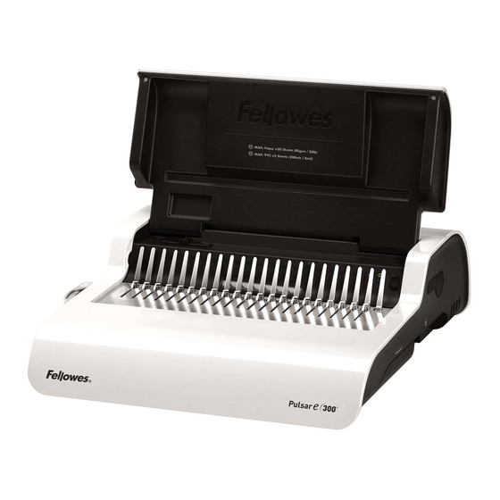 Fellowes Pulsar e300 Instructions Manual