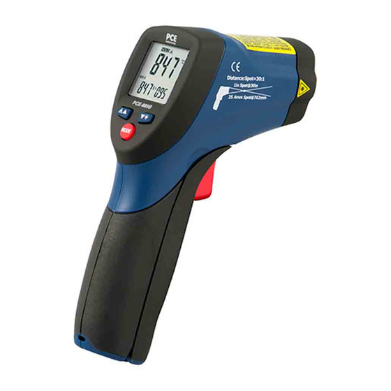 PCE Instruments PCE-889B Manual