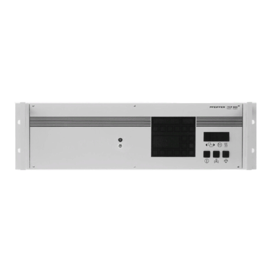 Pfeiffer Vacuum TCP 600 Operating Instructions Manual