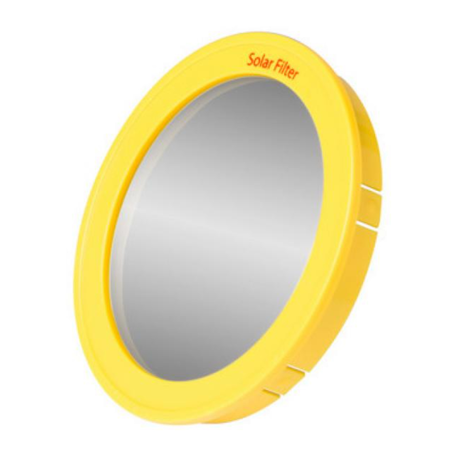 Bresser Solar filter Safety Information And Note Of Use