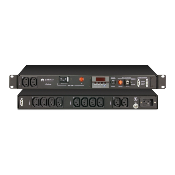 Marway Optima 520 Series Operating Manual And Reference