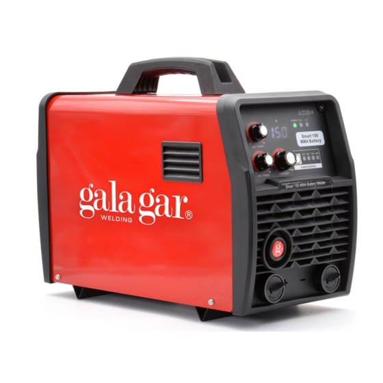 gala gar Smart 150 MMA Technical Instruction Manual