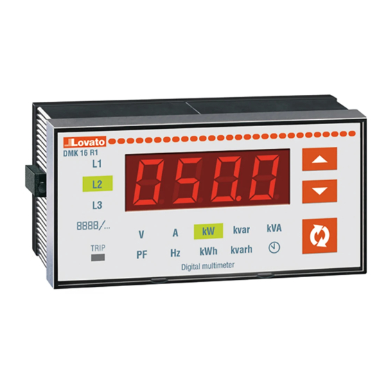LOVATO ELECTRIC DMK16 Quick Start Manual