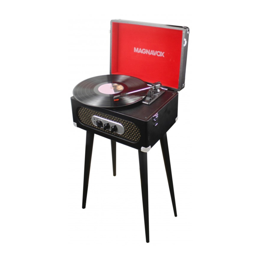 Magnavox MD708 - Stereo Suitcase Turntable System with Stand Manual