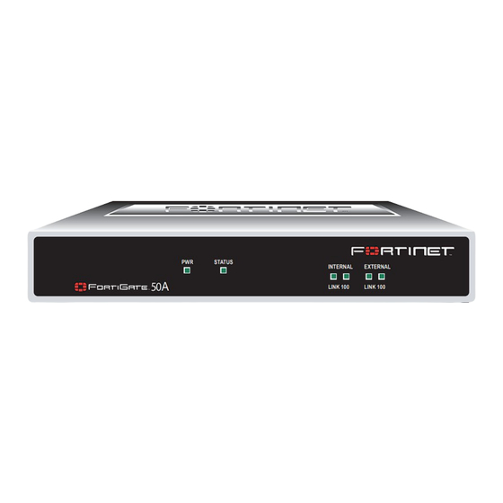Fortinet FortiGate FortiGate-50A Administration Manual