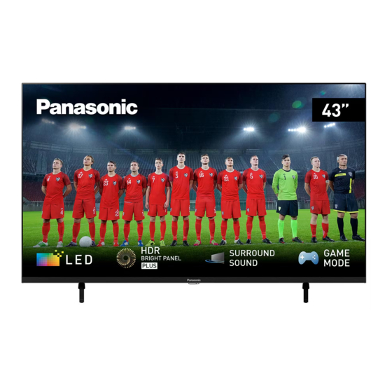 Panasonic TX-65LX800B Operating Instructions Manual