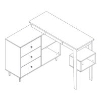 FUFU & GAGA L-Shaped Desk Manual