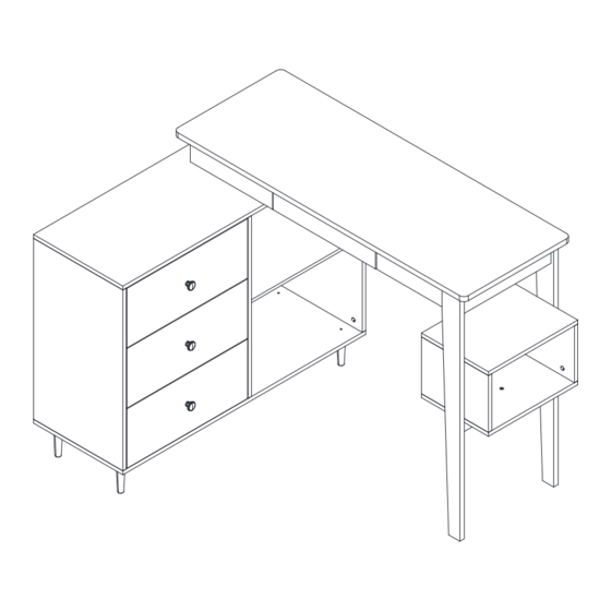 FUFU & GAGA L-Shaped Desk Manuals