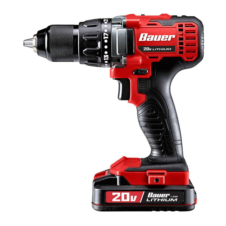 Bauer 1791C-B1, 1792C-B1, 64754, 64756 - 1/2" Compact Drill/Driver Kit Manual