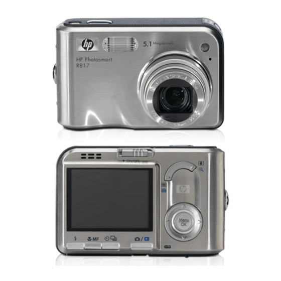 HP Photosmart R817 User Manual