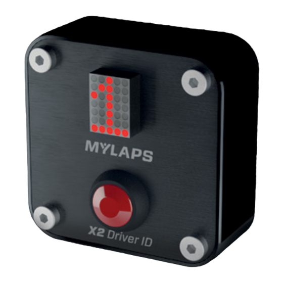 Mylaps X2 Driver ID Quick Start Manual