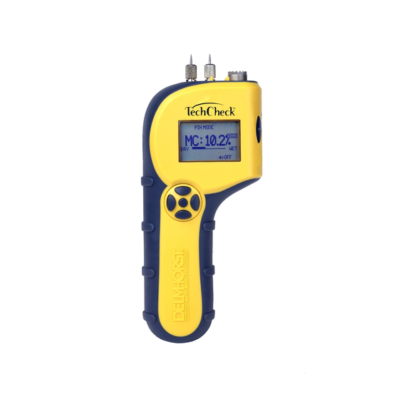 Delmhorst Instrument Co TechCheck PLUS Owner's Manual