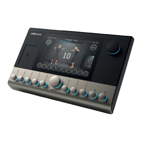 User Manuals: Miha bodytec m.ove EMS Device