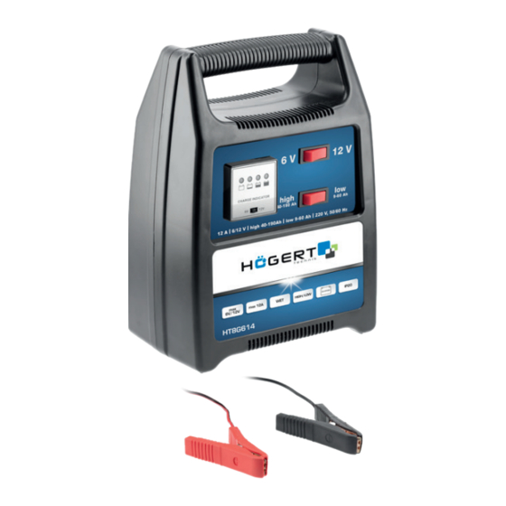 HOGERT HT8G614 Battery Charger 12A Manuals