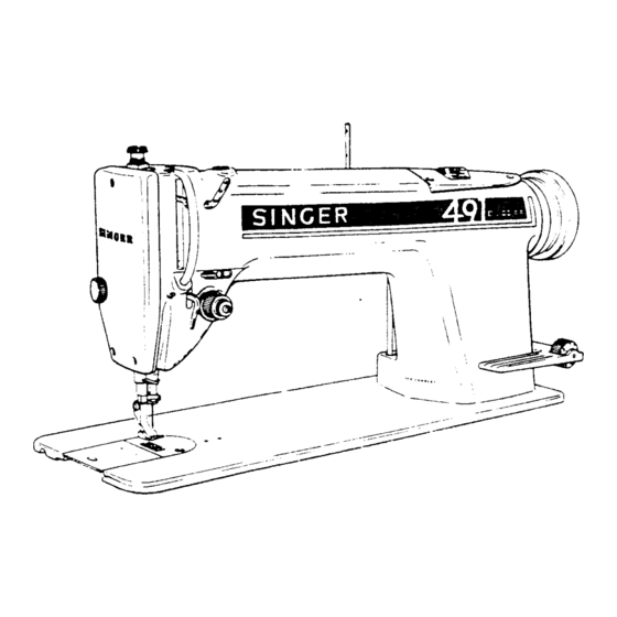 Singer 491D Service Manual