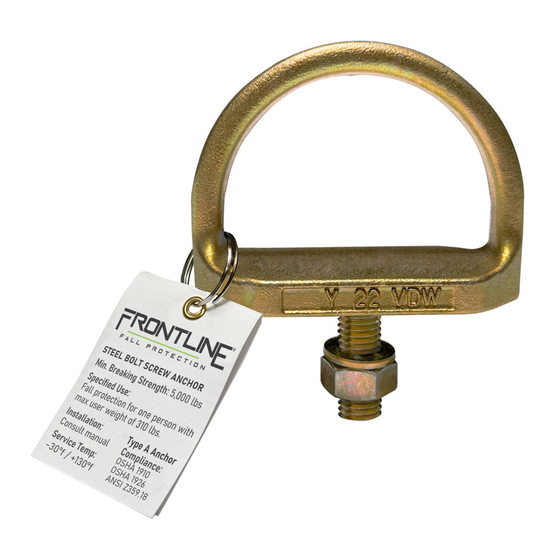 FrontLine STB01 Manuals