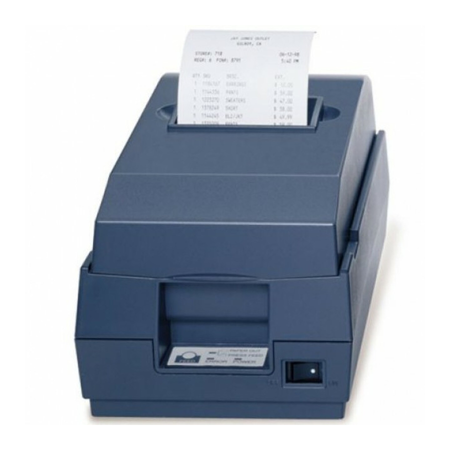 Epson U200B - TM Color Dot-matrix Printer Manuals