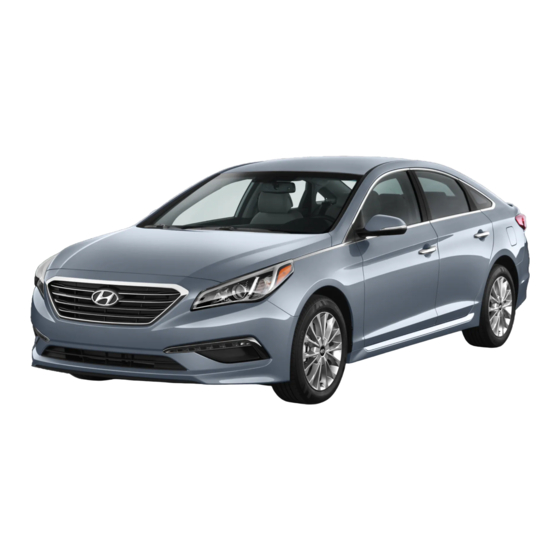 Hyundai Sonata Quick Reference Manual