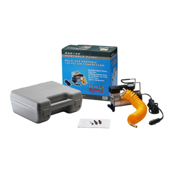 RAD Sportz Electric Air Pump & Gauge Instruction Manual