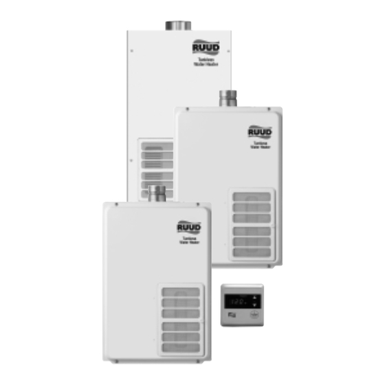 Ruud Tankless Indoor RUTG-53PV Specification Sheet