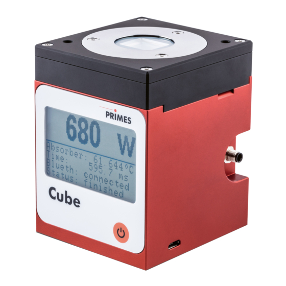 Primes Cube M Operating Manual