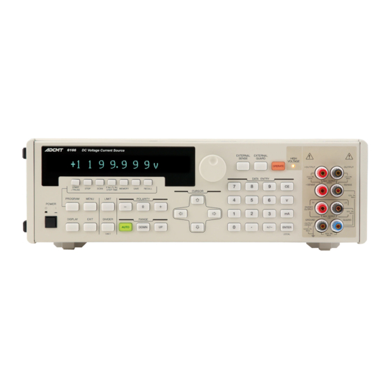 ADCMT 6166 Operation Manual
