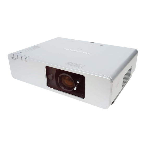 Panasonic PT-F200 Series Operating Instructions Manual