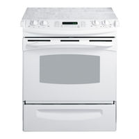 GE PD900DPBB - Profile 30 in. Drop-In Electric Range Use And Care Manual