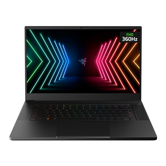 Razer Blade 15 Advanced Master Manual