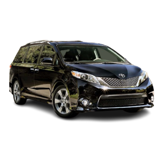 Toyota 2013 Sienna Quick Manual