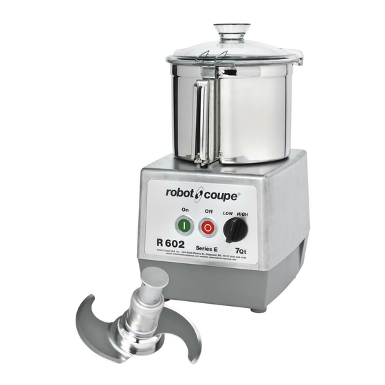 Robot Coupe R602Y Operation Manual