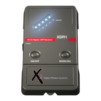 X2 Digital Wireless Systems XDS95 Manuals