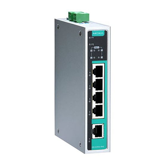 Moxa Technologies EtherDevice EDS-G205A-4PoE Hardware Installation Manual
