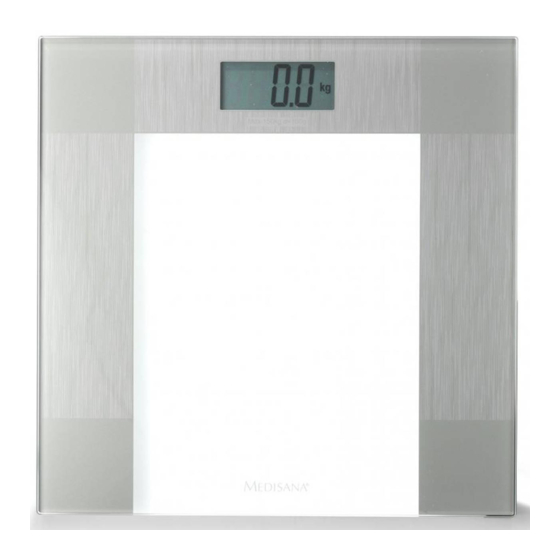 Medisana PS 400 Glass Personal Scale Manuals