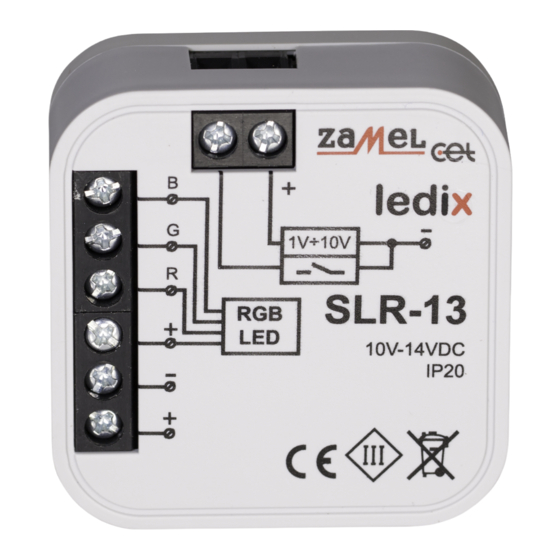 Zamel ledix SLR-13 Quick Start Manual
