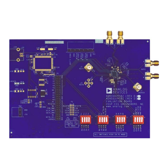 Analog Devices AD9550 User Manual