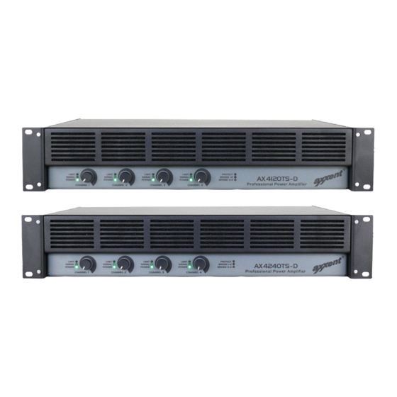 Axxent AX-4120TS-D Operator's Manual