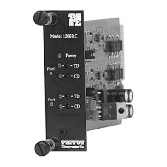 Patton electronics 1206RC User Manual