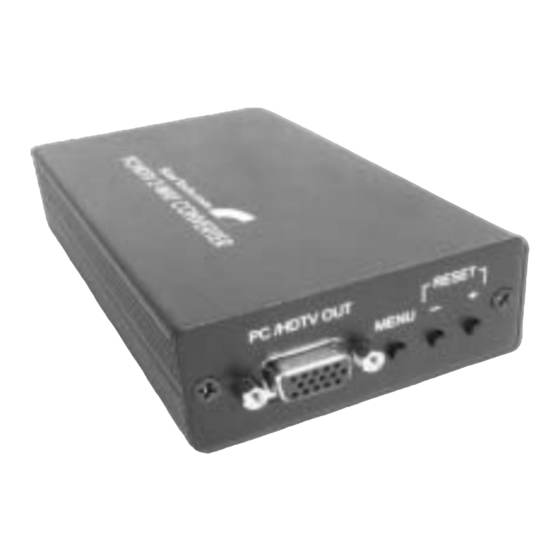 StarTech.com VGA2TV2WAY Instruction Manual