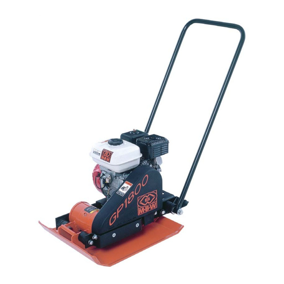 MBW AP1400 Operator's Manual