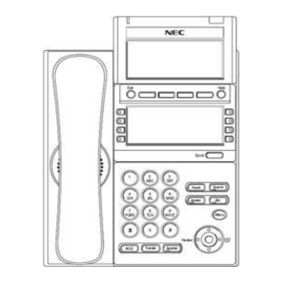 NEC Univerge SV8500 Reference Sheet