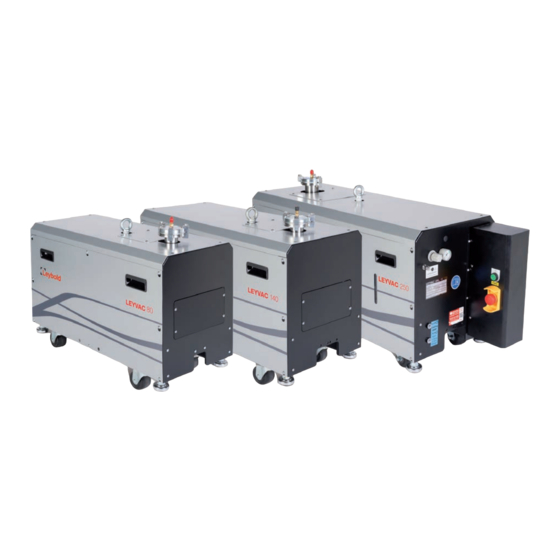 LEYBOLD LV 140 Manuals
