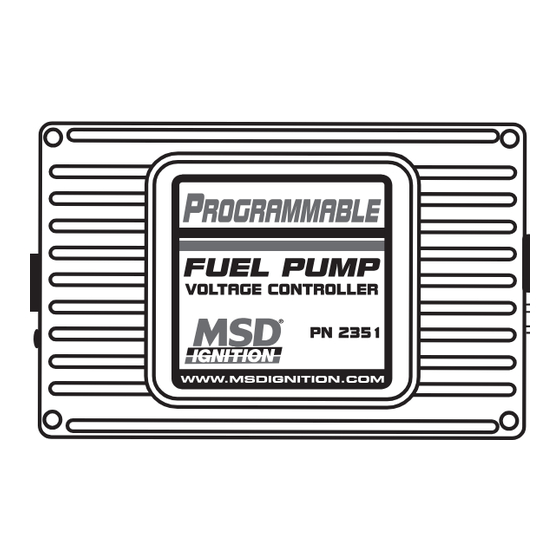 MSD Ignition 2351 Installation Instructions