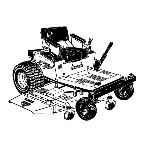 Snapper Z1805KV Parts Manual