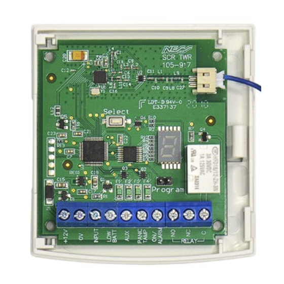 Ness SCR-TWR Installation Notes