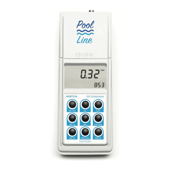 Hanna Instruments Pool Line HI987134 Instruction Manual