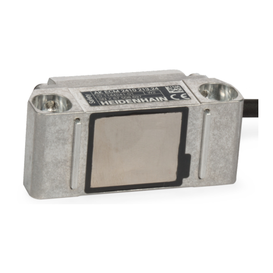 HEIDENHAIN AK ECM 2410 Operating Instructions Manual