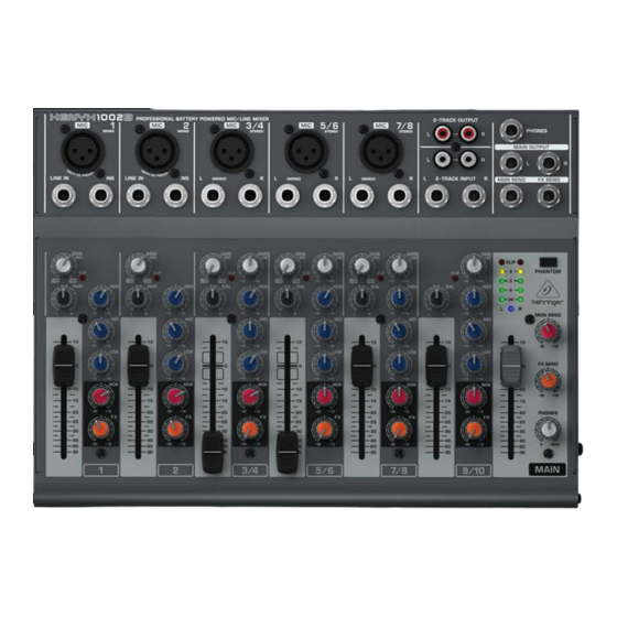 Behringer XENYX 10B Manual