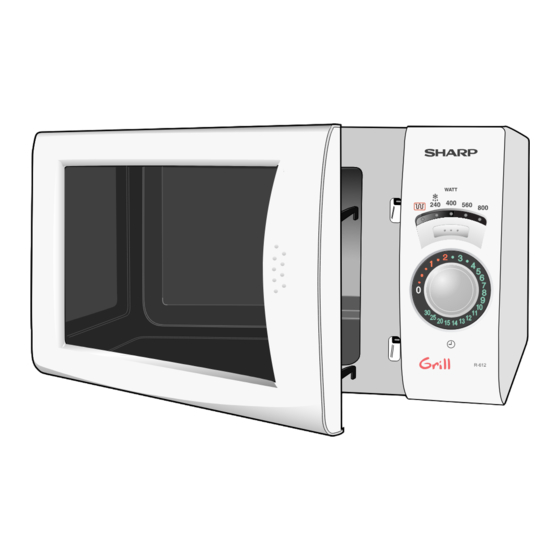 Sharp R-612 Operation Manual With Cookbook